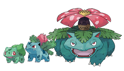evolucion-de-bulbasaur-todos-los-trucos-evoluciones-diferentes